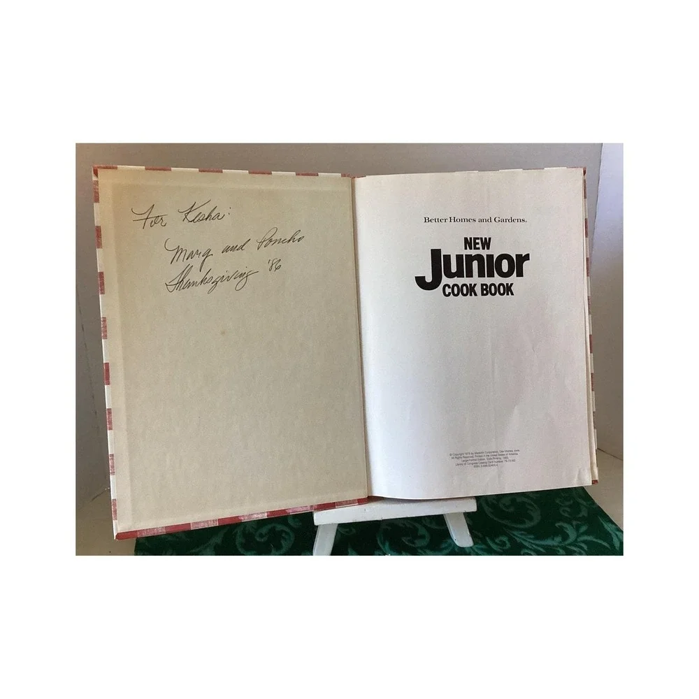 BH&G New Junior Cookbook, hardcover, 1979 Kids Cooking,‎ Simple Recipes